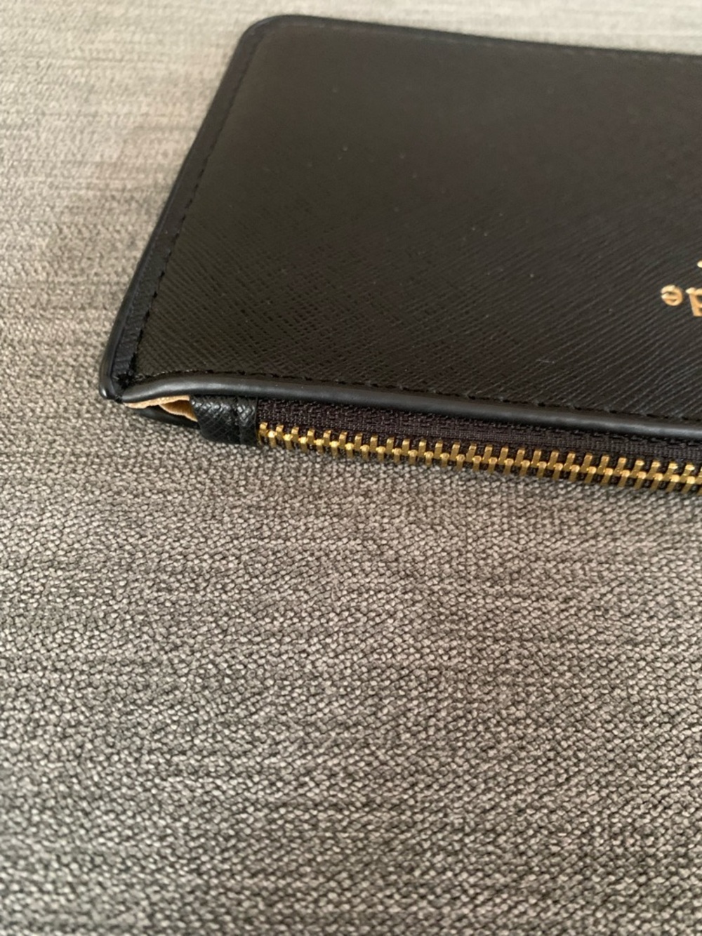 NWOT Kate Spade Black Leather Wristlet - Picture 6 of 8